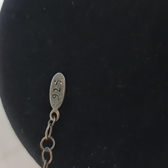 Vintage EXEX 925 Claudia Agudelo Pendant 4 leaf Clover on  Leather Cord - Picture 5 of 5